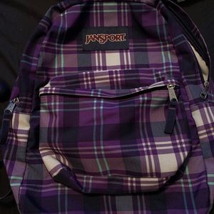 Purple jansport backpack